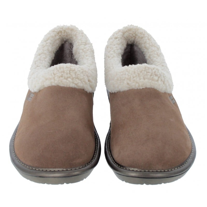 Suede slippers on sale